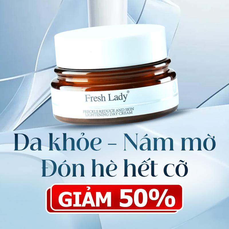 Kem Vi Tinh Thể Fresh Lady Hỗ Trợ Giúp Làm Giảm Thâm Nám Trắng Sáng Da