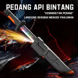 Toyslndonesia Pedang Lampu Anak Dazzling Light - dengan Suara, 7 Warna, Fitur Sambung Jadi Ganda, Mainan Interaktif Seru