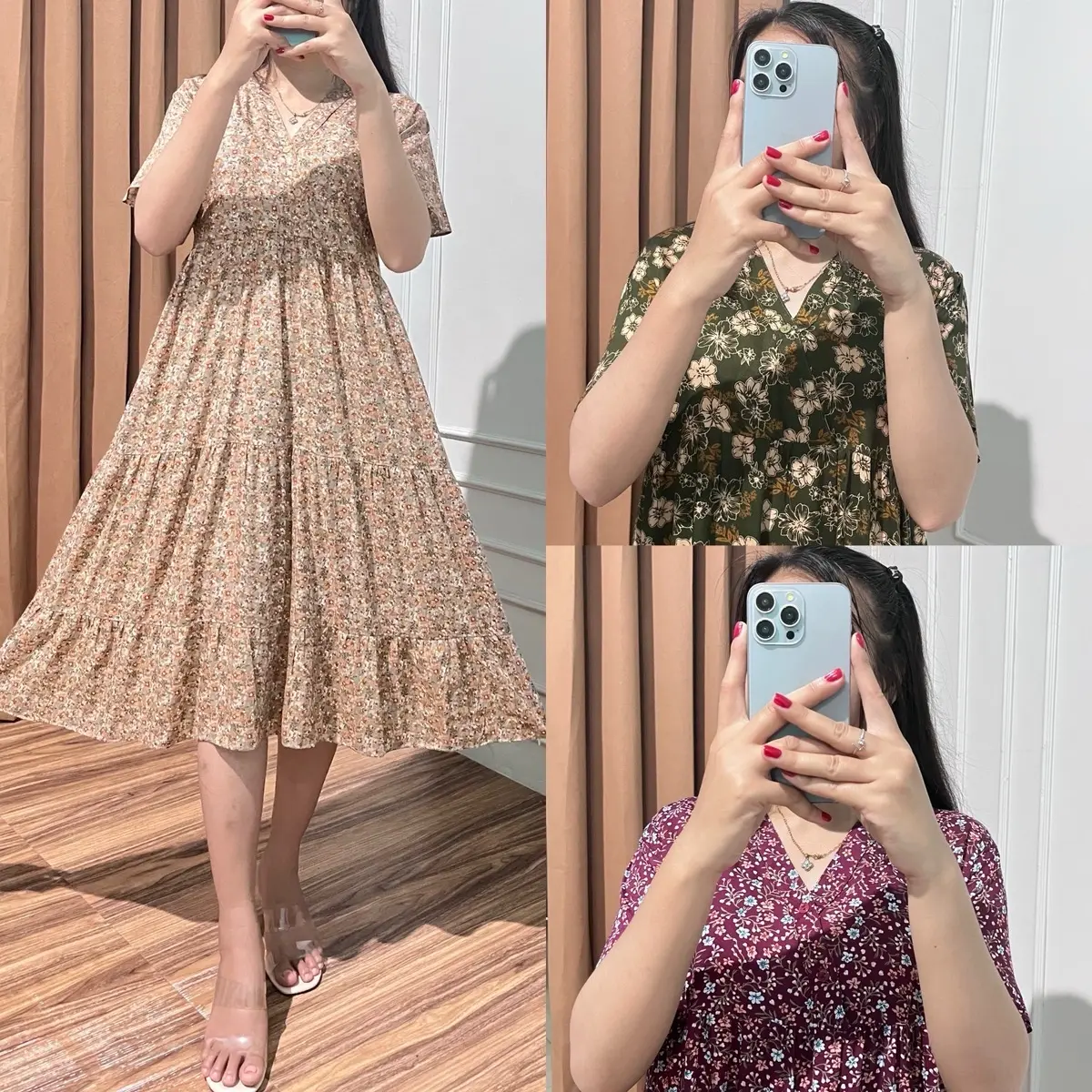 Reyna Dress Daster Nyaman Bumil Busui Friendly Rayon
