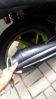 Product Review of Knalpot Motor Matic EL7 Factory Exhaust Copy Shijiro Full Set Muffler + Tameng airblade All Motor Matic Leheran Stainless Steel 1,2 ML from I**n 0