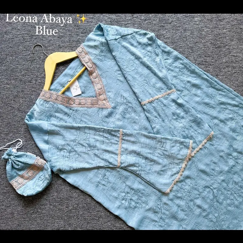 Abaya Leoni Kain Silk Embroidery 7