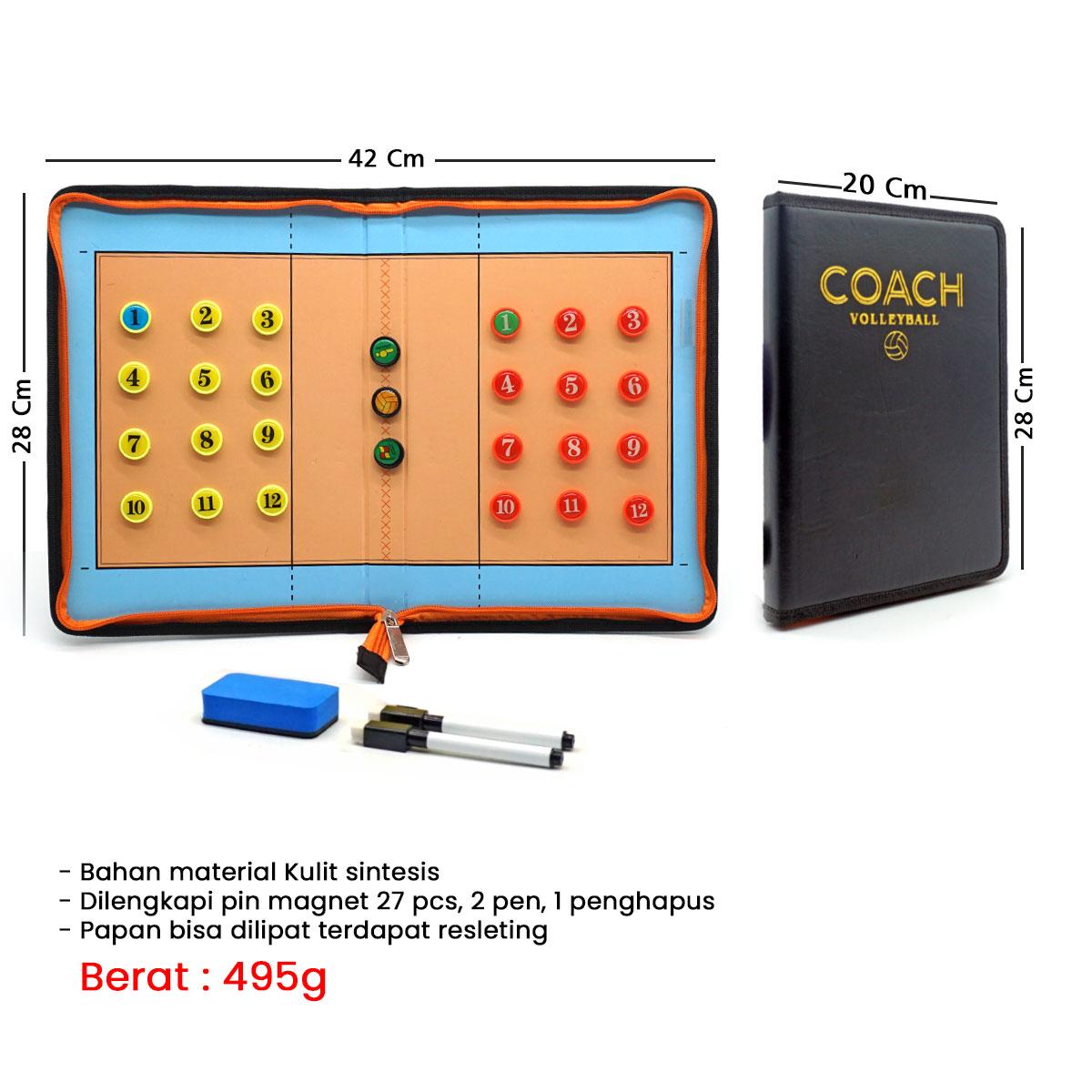 Buku Pelatih Voli Magnetik Alat Latihan Pelatih Volleyball Portable Buku Lipat Magnetik untuk Pelatih 007-6 Buku Pelatih Voli Magnetik Alat Latihan Pelatih Volleyball Portable Buku Lipat Magnetik untuk Pelatih 007-6