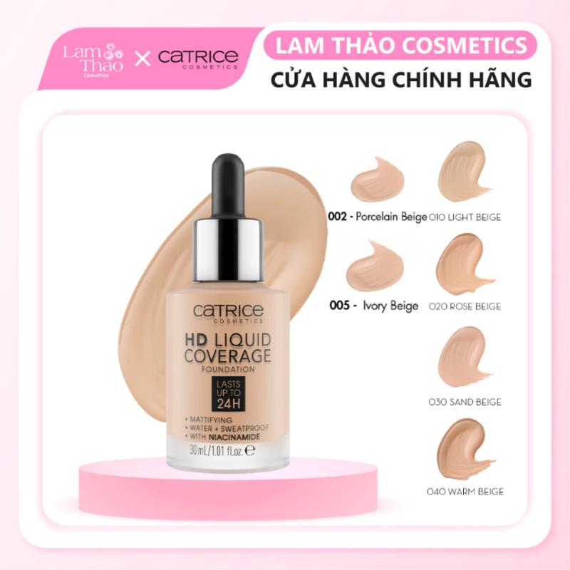 Kem Nền 24H Catrice HD Liquid Coverage Foundation Trang Điểm Women Nữ