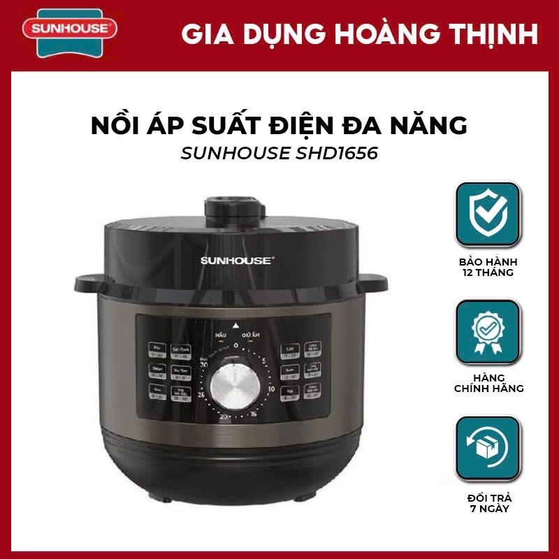 NỒI ÁP SUẤT ĐIỆN ĐA NĂNG SUNHOUSE SHD1656 Dung tích 6l bảo hành 12 tháng