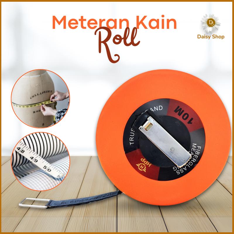 Meteran Roll Kain Fiberglass 10M 20M 30M 50M / Meteran Gulun - Shop ...