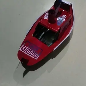 Mainan Kapal Otok Otok Tradisional Jadul Perahu Api Kaleng Panjang 14cm Lebar 5.6cm Mainan Anak Klasik Bahan Kaleng - Toys