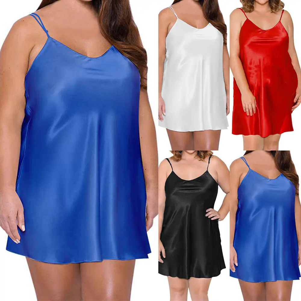 New Womens Sleepwear Pajamas Summer L-5XL Lingerie Nightgown Plus Size