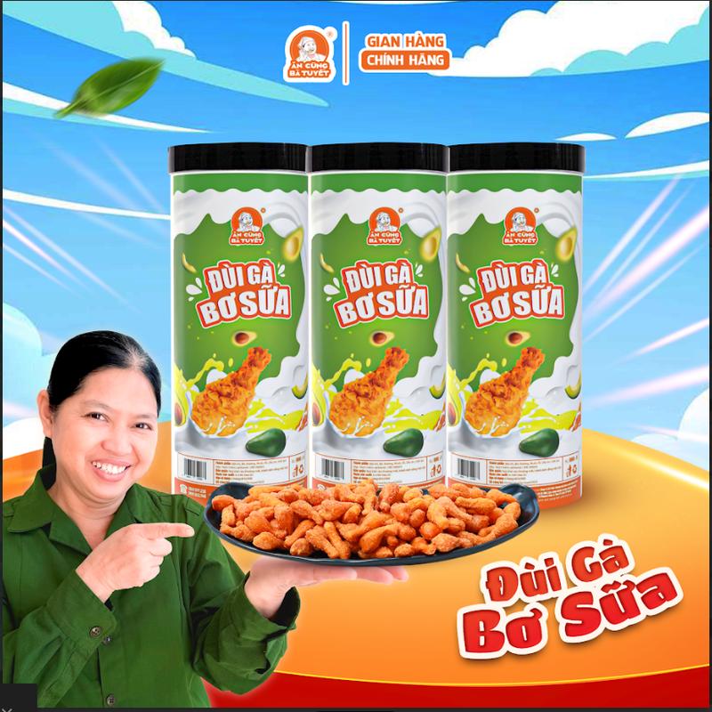  1 hũ ĐÙI GÀ BƠ  SỮA  - chất lượng  - Food Đồ Ăn Vặt Snack Ăn Cùng Bà Tuyết M48 
