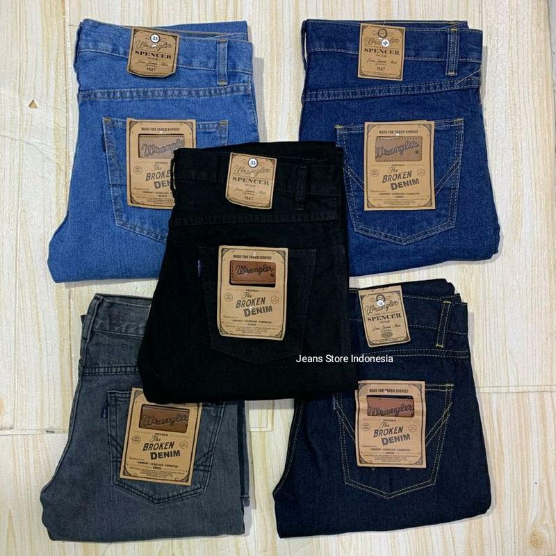 Jeans Pria BR0KEN DENIM Celana Jeans Pria Standar Panjang 103-105