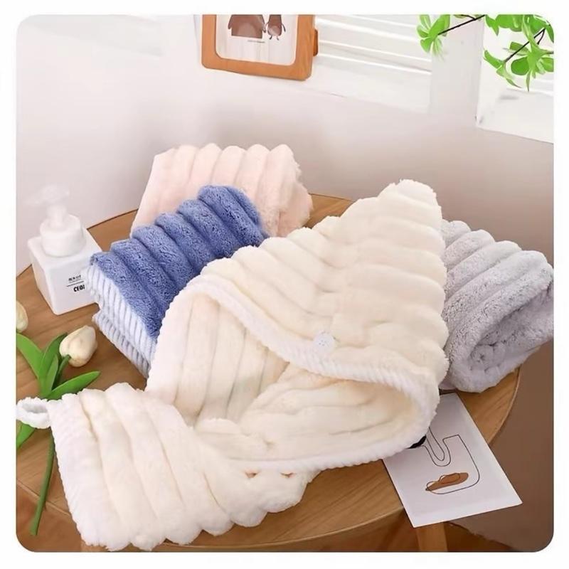 Khăn lau khô tóc sau khi gội vân sóng