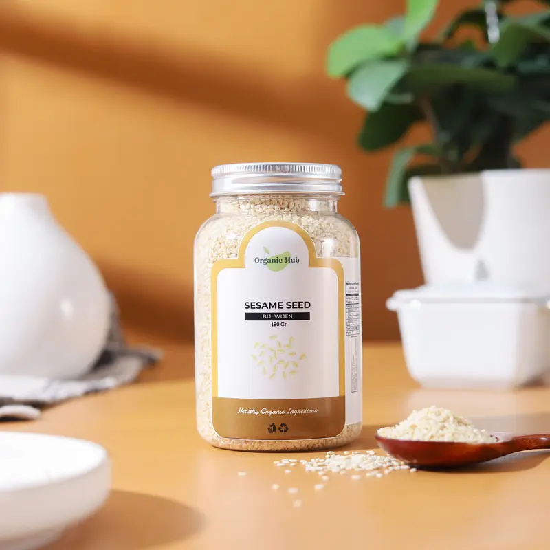 Organic Hub Biji Wijen Sangrai Roasted Sesame seed Biji Wijen Putih Bumbu Masak Hiasan Makanan 2