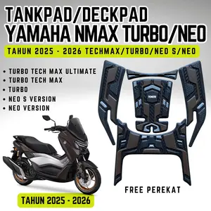 AKSESORIS VARIASI TANKPAD/DECKPAD MOTOR YAMAHA NMAX TURBO/TECHMAX/NEO/NEO S BAHAN KARET PREMIUM