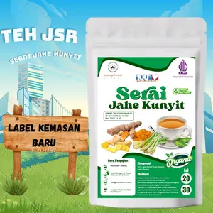 KELUARGA HERBAL TEA : TEH KUNYIT JAHE DAN SERAI ORIGINAL ASLI :TEH RIMPANG ISI 20 & 30 SEDUH INSTAN TEA AND TISANE. RESEP DOKTER ZAIDUL AKBAR•JSR°DETOX