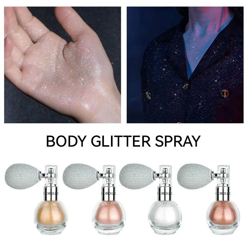 Bình Kính Chai Xịt Highlight, Lấp Lánh Cơ Thể, Tạo Đường Viền, Làm Sáng