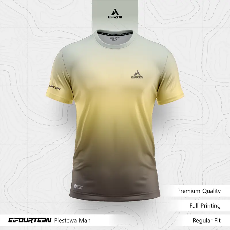 EiFRTN Baju Kaos Jersey Olahraga Pria Wanita Simpel Elegan Keren Lari Running Sepeda Gym Fitness Eifourteen | PIESTEWA Sport 1