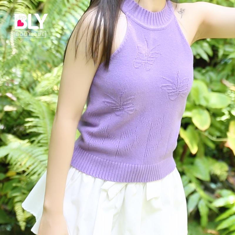 Áo cổ yếm thiết kế đơn giản , áo phông dáng ôm , áo dệt kim , cổ lọ nửa , thích hợp mùa hè màu xuân , hàng mới về .