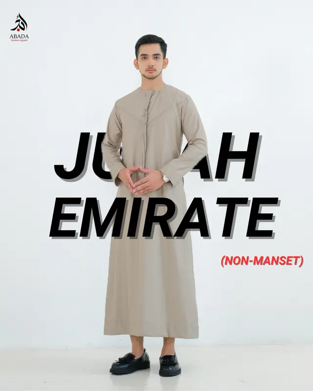Jubah Emirate Slimfit Exclusive (Non-Manset) 0