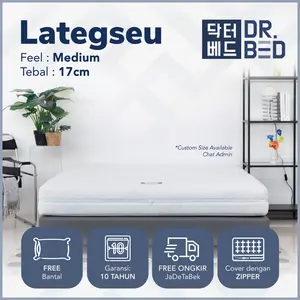 Kasur LATEX Lategseu DR.BED uk 90x200x17cm -  120 x 200 x 17 cm
