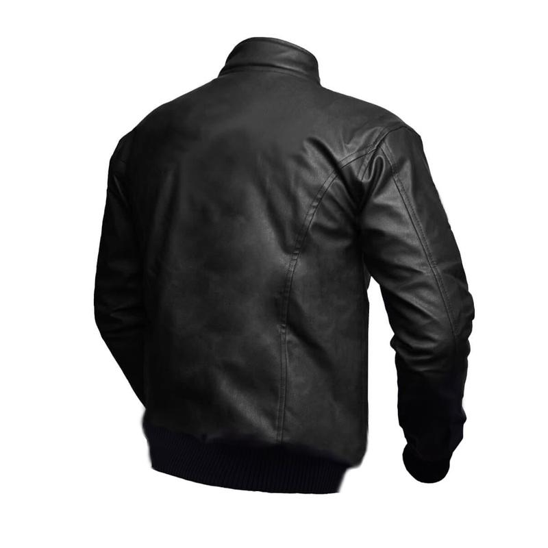 Jaket Motor Pria Semi Kulit BKR 041 Jaket Touring Polos Keren  Distro 5
