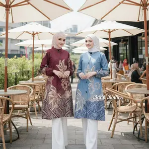 Batik Tunik Couple Modern Set Pakaian Couple Kemeja Batik Pria Premium Baju Batik Couple Tunik Busui