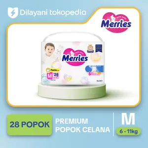 Merries Premium M28 - Popok Bayi Celana (6-11)kg / Baby Pants Diaper