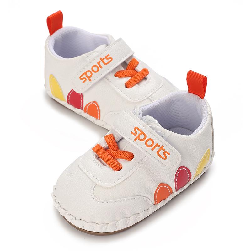 Product Introduction of Baby Shoes Newborn PU Leather Pure White Infant Casual Shoes Classic Boy Girl Patchwork First Walkers Soft Sole Walking 30