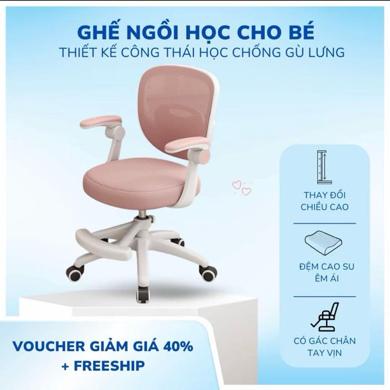 (BH 12 Tháng) Ghế Ngồi Học Thông Minh Cho Bé Công Thái Học – Ngồi Lâu Không Mỏi, Bảo Vệ Xương Sống, Điều Chỉnh Độ Cao Theo Độ Tuổi