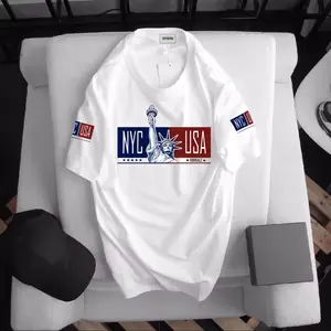 SOSOU Kaos Logo NYC USA | Kaos Distro Lengan Pendek Bahan Cotton 24s Adem