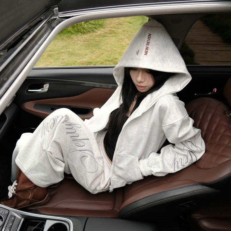 Áo Khoác Nỉ NSEVEN SEPTGALLERY Woman hoodie zip jacket form nữ boxy NHD.502