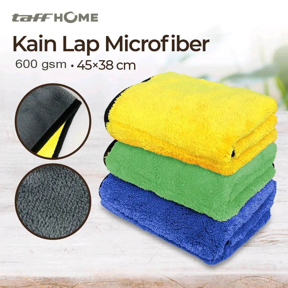 Kain Lap Microfiber Multifungsi 600gsm/Kain Lap Microfiber/Kain Lap Cuci Mobil Motor/Kain Lap Multifungsi