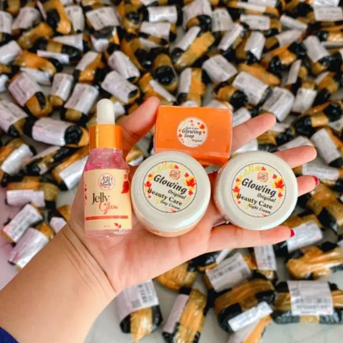 cream glowing bpom double malam sabun dan serum 1