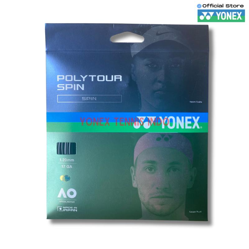 Yonex PTGS120 POLYTOUR SPIN 120 17 senar tenis - black 1