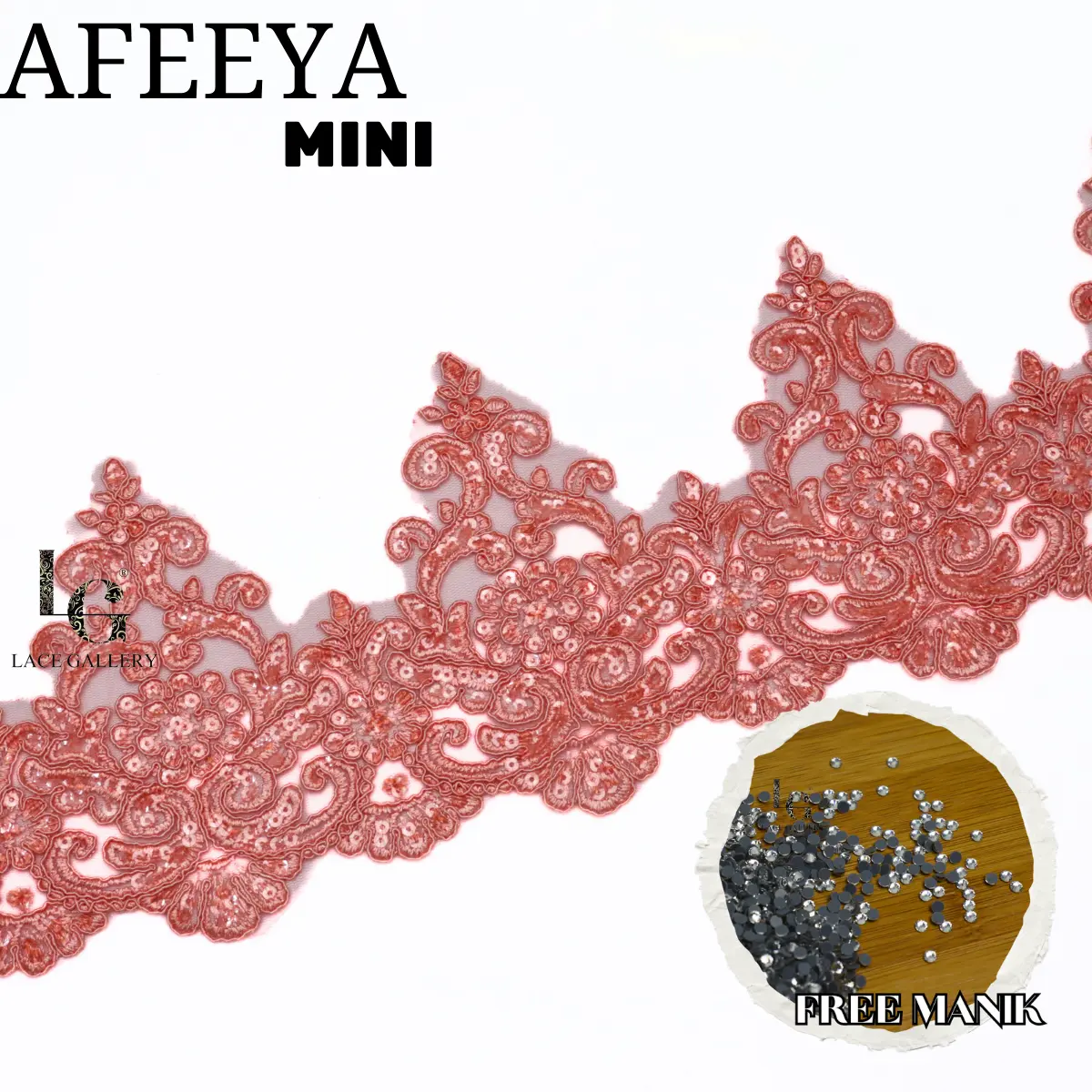 0.5M l AFEEYA MINI l BORDER LACE BAJU RENDA KAIN AKSESORI PAKAIAN HIASAN BAJU KURUNG PATCHES DRESS LACE KANAK-KANAK LACE MANIK SEQUIN SULAM KERAWANG BAJU RAYA BAJU PENGANTIN WARNA TRENDING BABYBLUE BURNT ORANGE DARK PURPLE Soft