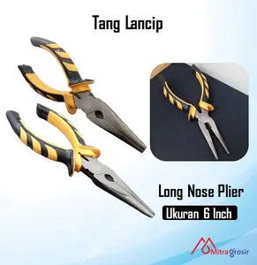 Tang Lancip 6 inch / Tang Lancip Kombinasi / Long Nose Plier