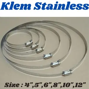 Klem Pipa Exhaust Pengikat Flexible Ducting Stainless