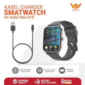 Kabel USB Charger Casan Smartwatch Jam Tangan Aolon New GTS Magnetic Smart watch Type A Charging