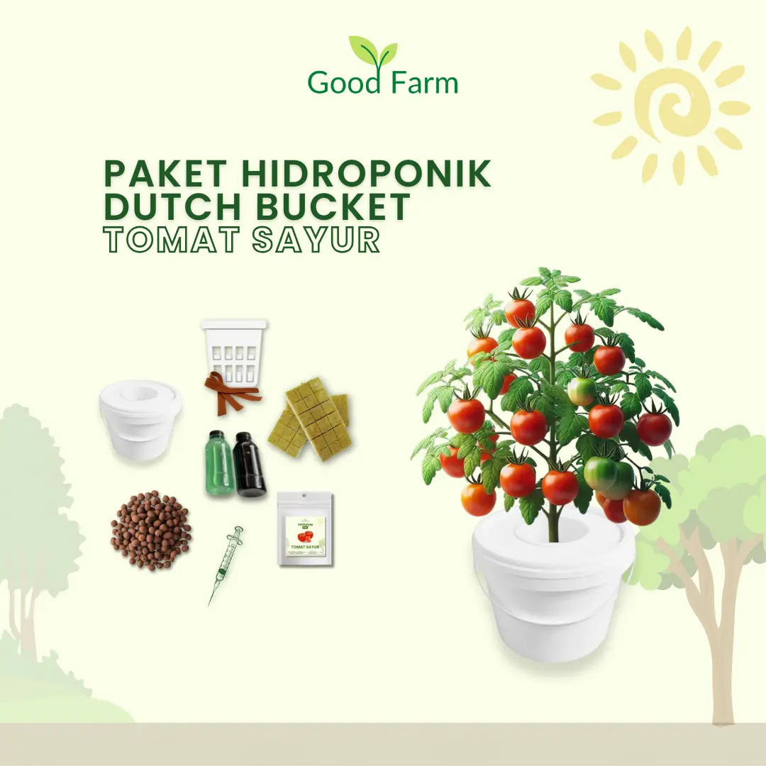 Goodfarm - Paket Hidroponik Lengkap Dutch Bucket Tomat Sayur