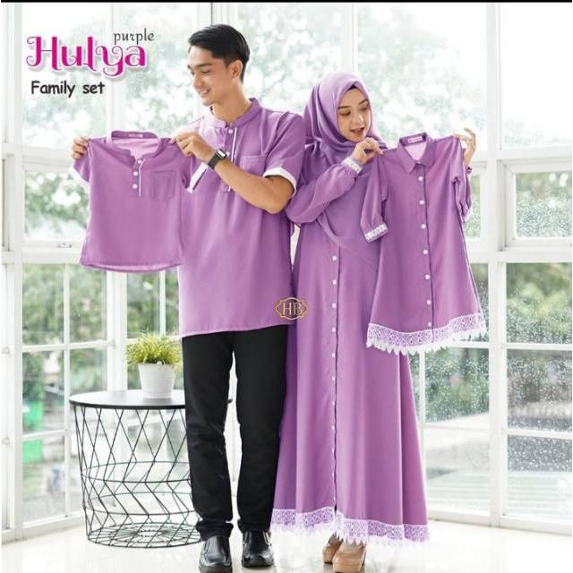 NEW 2025 COUPLE KELUARGA HULYA /  FAMILY SET / GAMIS COUPLE / KEMEJA COUPLE Seragam Batik Sarimbit Dewasa Baju 4