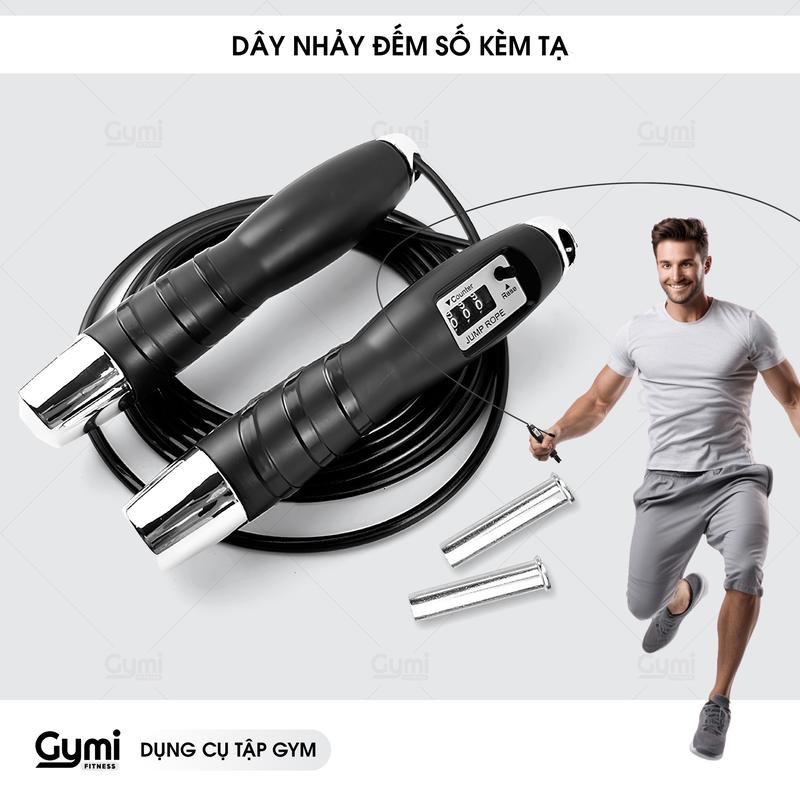 Dây nhảy thể lực đàn hồi 2.9m đếm số hỗ trợ luyện tập thể dục thể thao tiện lợi tại nhà - DN02
