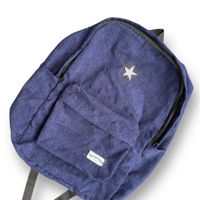 DESERVED-TAS RANSEL TAS SEKOLAH BACKPACK CORDUROY STARNOVA BAHAN KODUROY Wanita 4