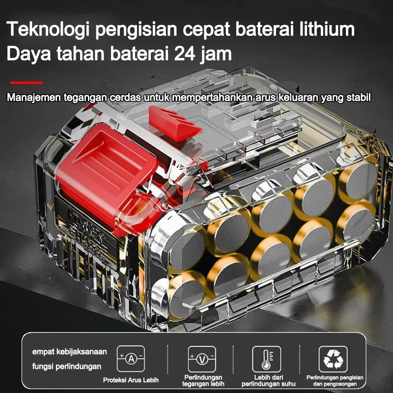 FUYAON Mesin Potong Rumput FY106 Brushless Pemotong Rumput Alat 48V Potong Rumput Baterai Lithium Grass Trimmer 6