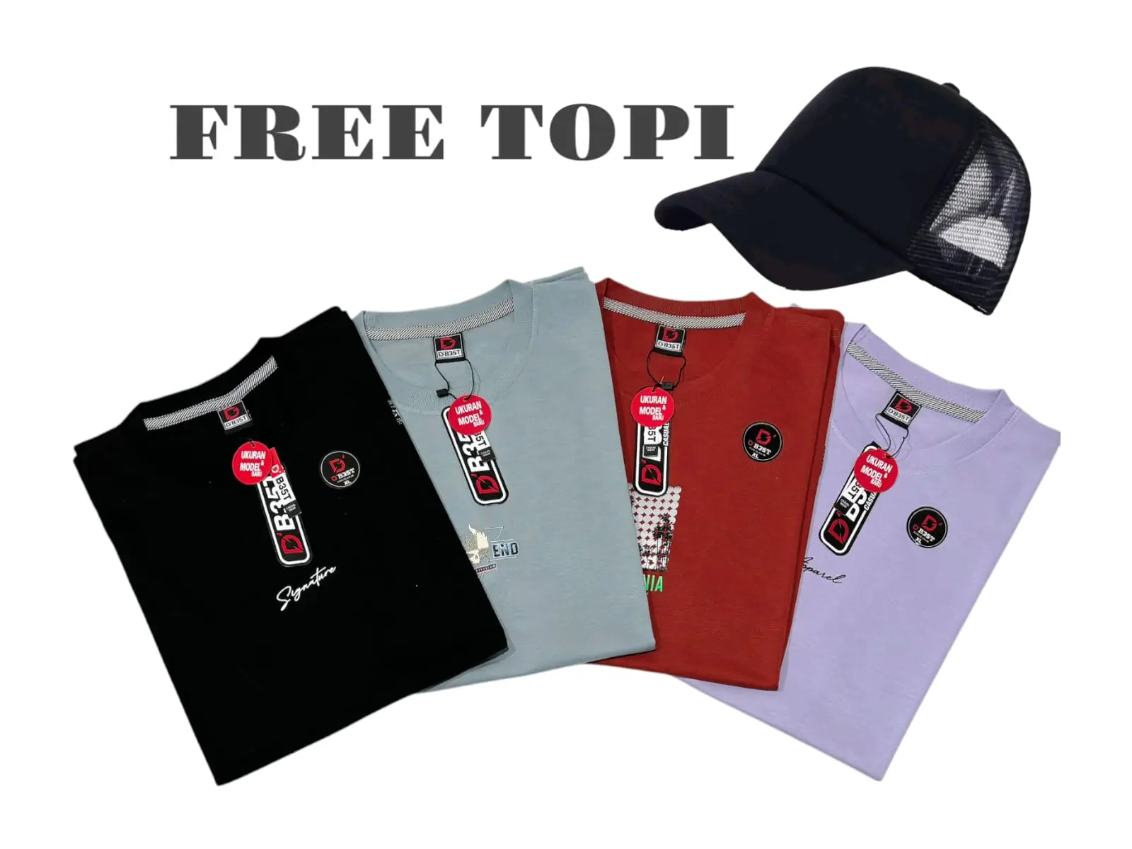 PAKET KAOS DISTRO 4PCS 100RIBU ( TAMBAH 1 TOPI ) M L XL XXL XXXL SEMI KATUN 24S Oblong Baju Pria Polos Combed Surfing Pendek Dewasa Sablon Keren Atasan Santai