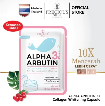 Precious Skin Alpha Arbutin Whitening 3 Plus Powder - Bubuk Arbutin - Mencerahkan