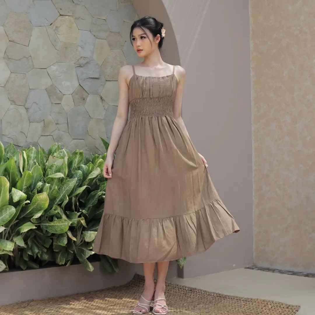 SAMELEVEL Daisy Dress /  Casual Summer Maxi Dress / / Korean Dress Wanita