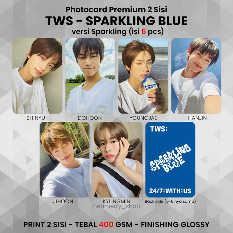 (ISI 6 PCS) Photocard TWS SPARKLING BLUE - PC Premium 2 Sisi - Shop ...
