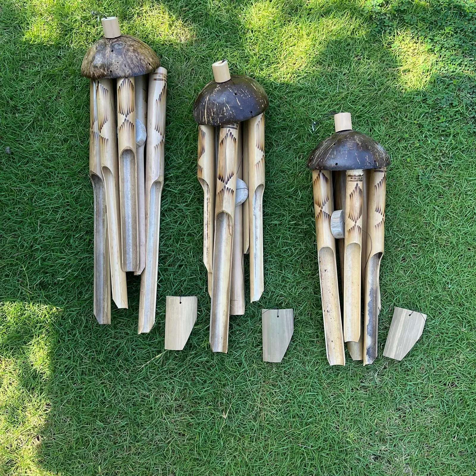LONCENG KLONTONG ANGIN GENTA ANGIN WIN CHIME CRAFT BAMBOO DAN BATOK