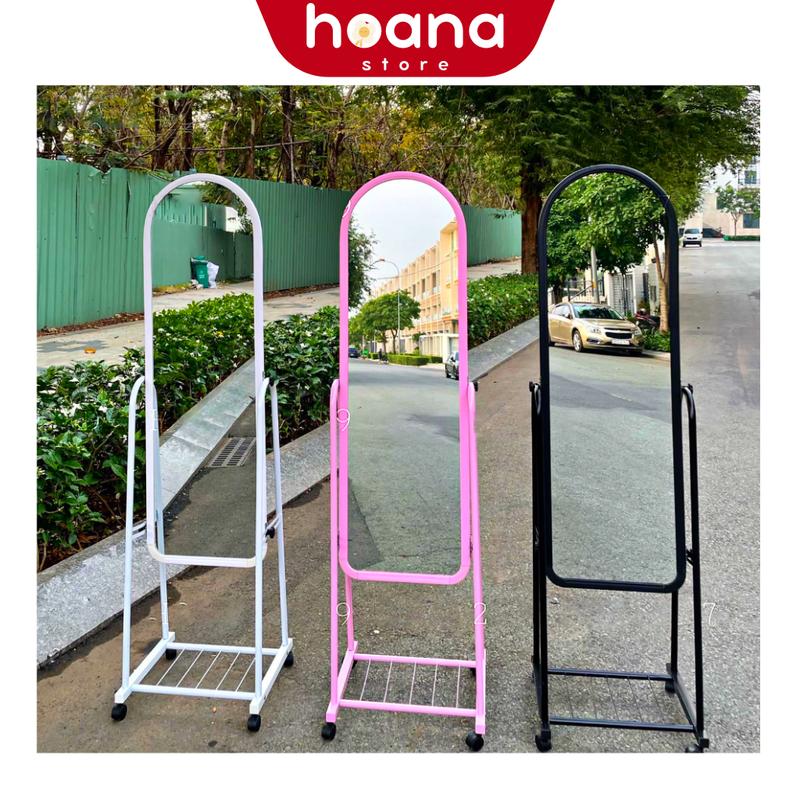 Gương soi di động toàn thân bao bễ vỡ loại 1 - HOANA (Có đèn LED)