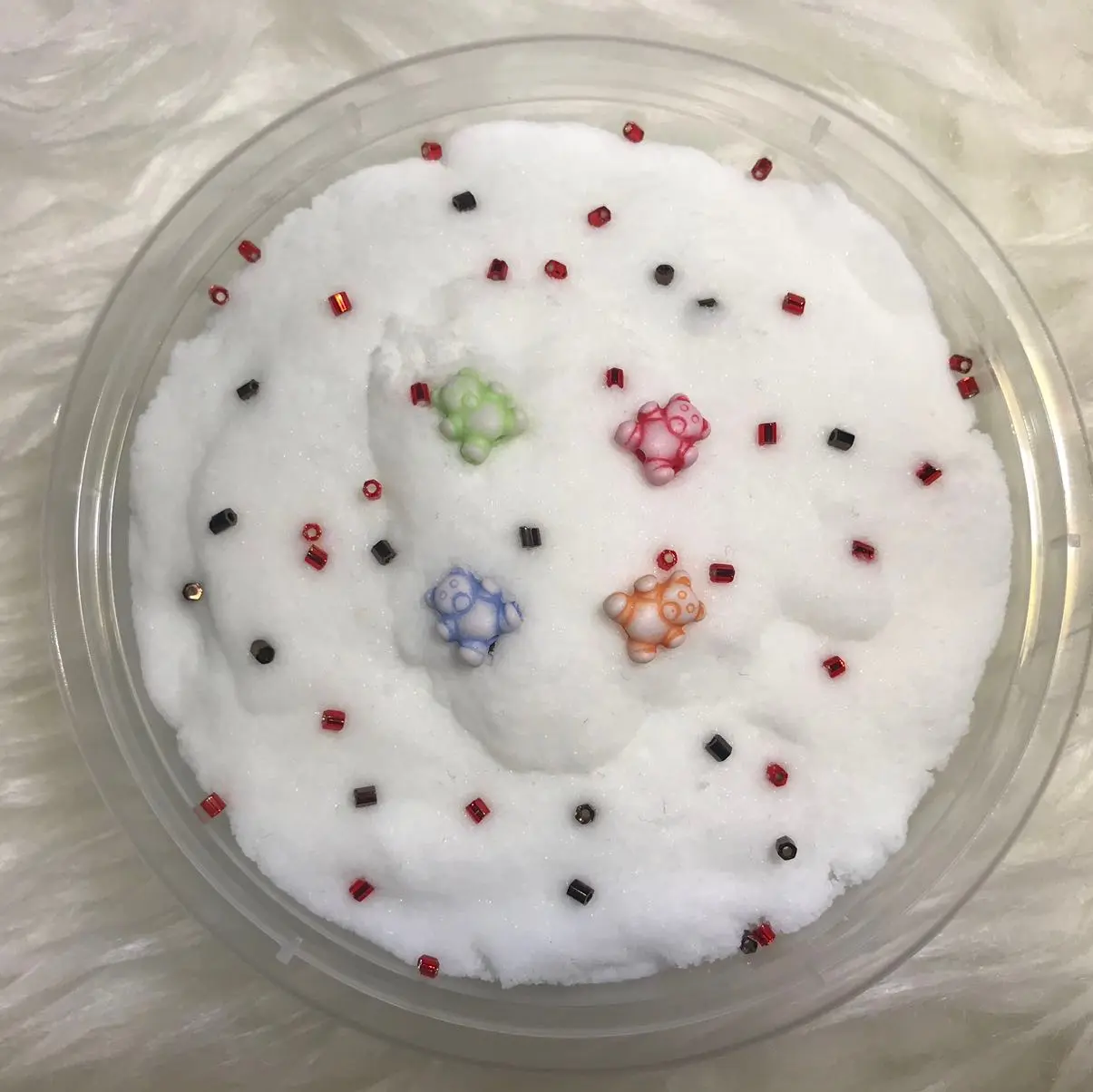 slime teddy in the snow toys
