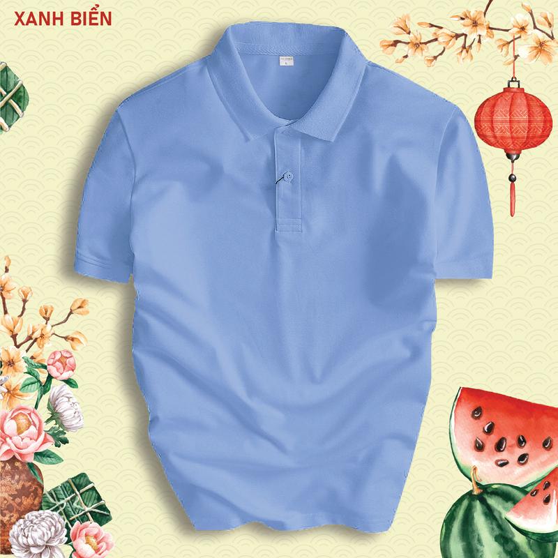 Áo Phông polo trơn cổ bẻ basic nam CVC vải cá sấu sang trọng, lịch lãm, thoáng mát Menswear