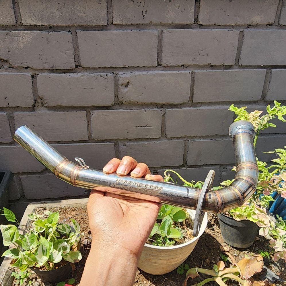 Leheran knalpot mio sporty soul smile pipa 26mm ke 28mm stainless Motor Motorcycle